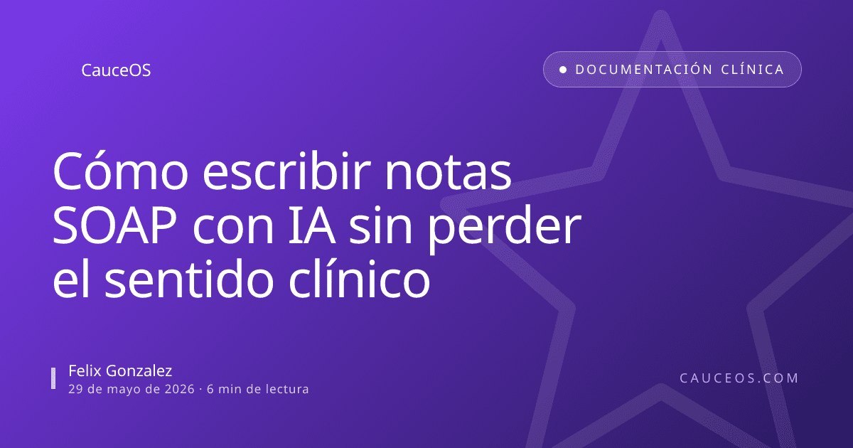 Cómo escribir notas SOAP con IA sin perder el sentido clínico
