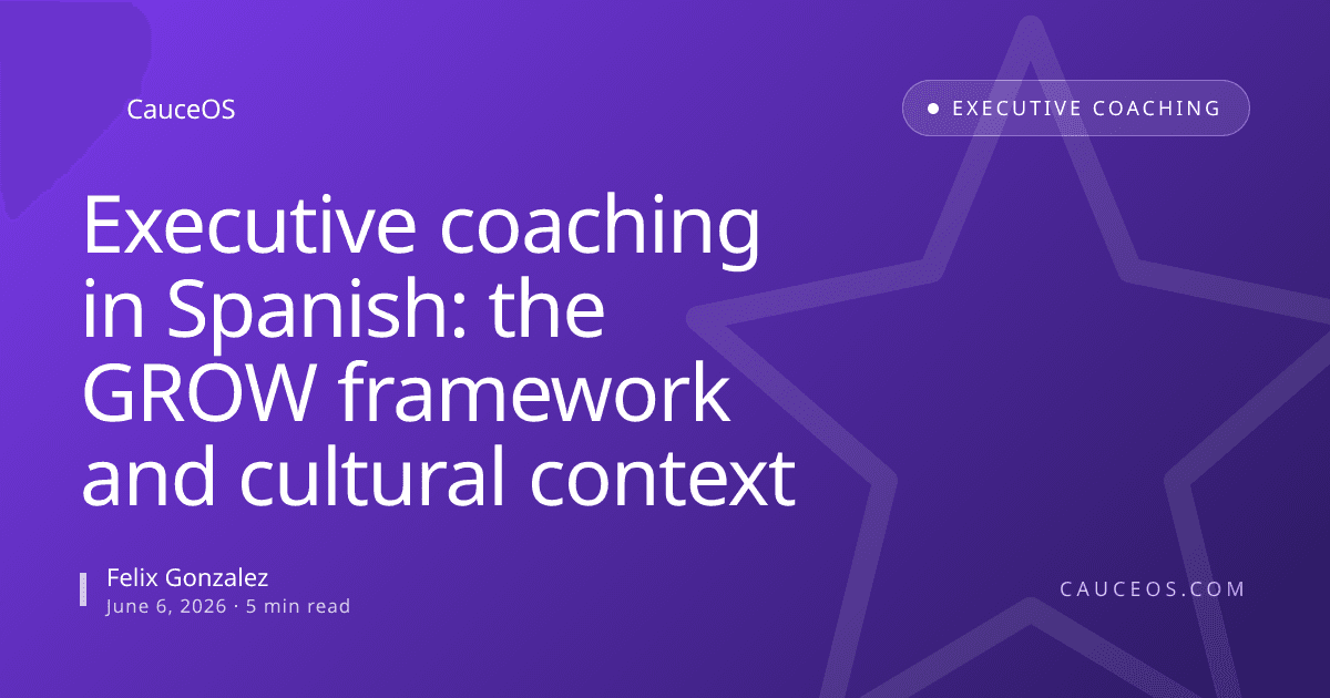 Executive coaching in Spanish: the GROW framework and cultural context