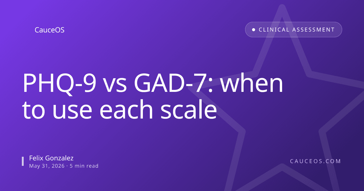 PHQ-9 vs GAD-7: when to use each scale