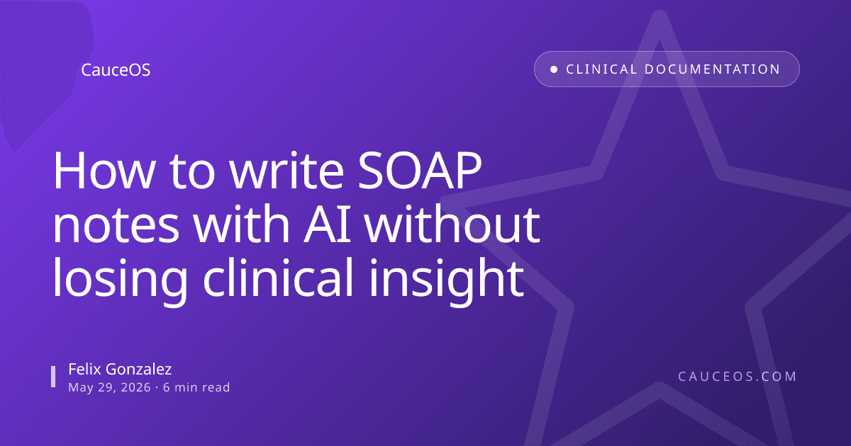 How to write SOAP notes with AI without losing clinical insight